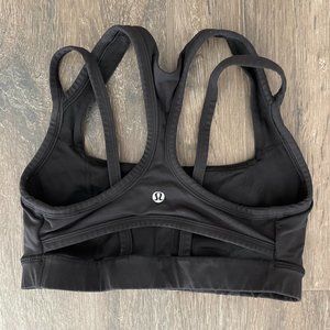 Lululemon black sports bra size 4